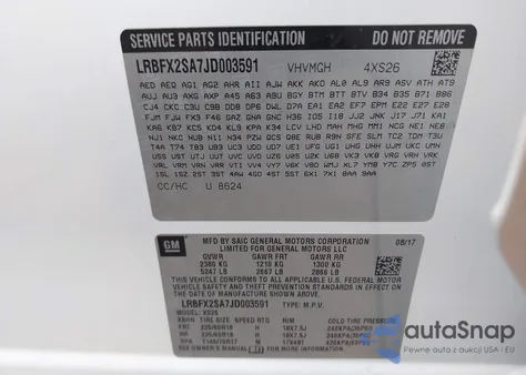 2018 Buick Envision Essence from USA, damaged, VIN LRBFX2SA7JD003591